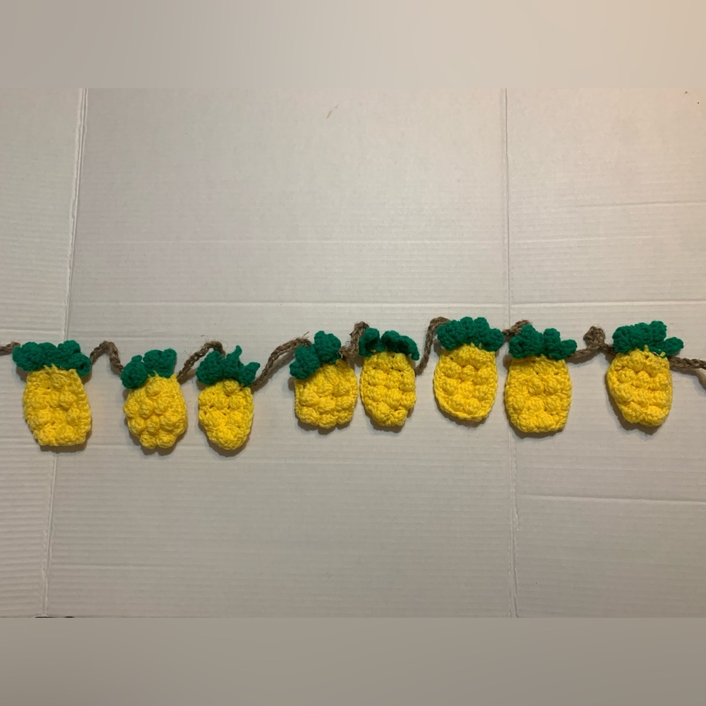 Garland Pineapple New Eight Tropical Handmade Crochet